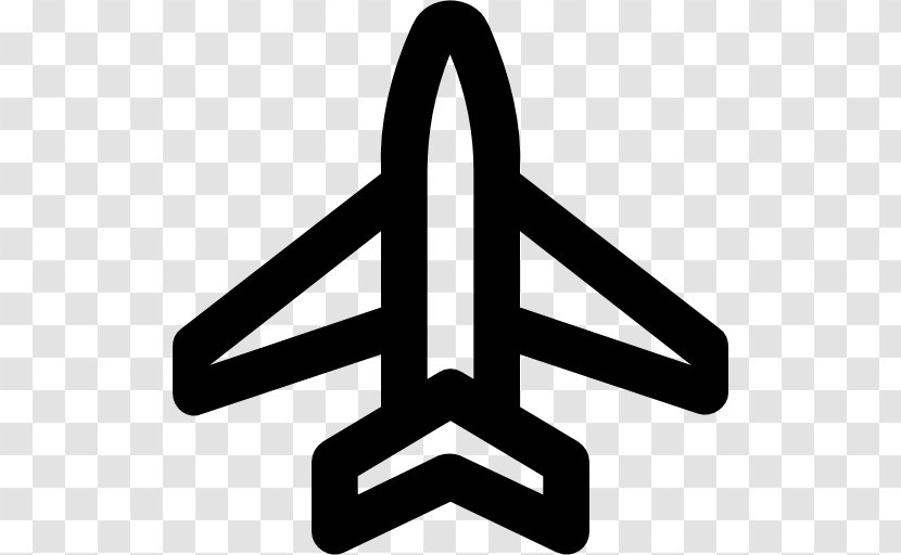 Line Angle White Clip Art - Symbol - Aeroplane Icon Transparent PNG