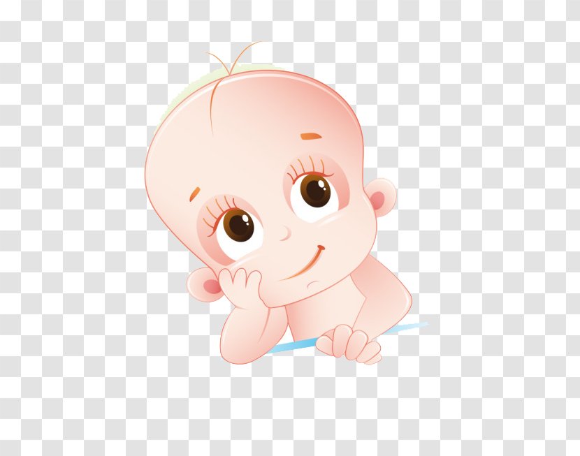 Cartoon Illustration - Flower - Long Eyelash Baby Laugh Transparent PNG