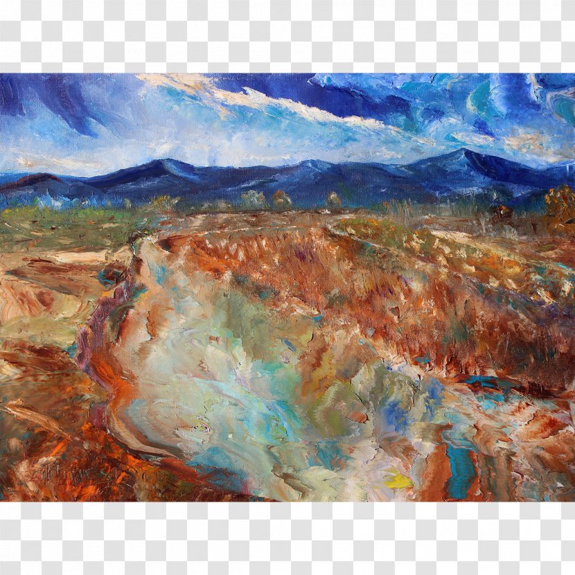 Landscape Painting Art Impressionism Watercolor - Modern - Arizona Desert Transparent PNG