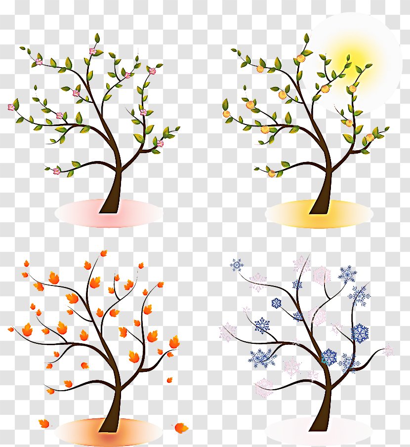 Branch Tree Twig Plant Spring - Stem Leaf Transparent PNG