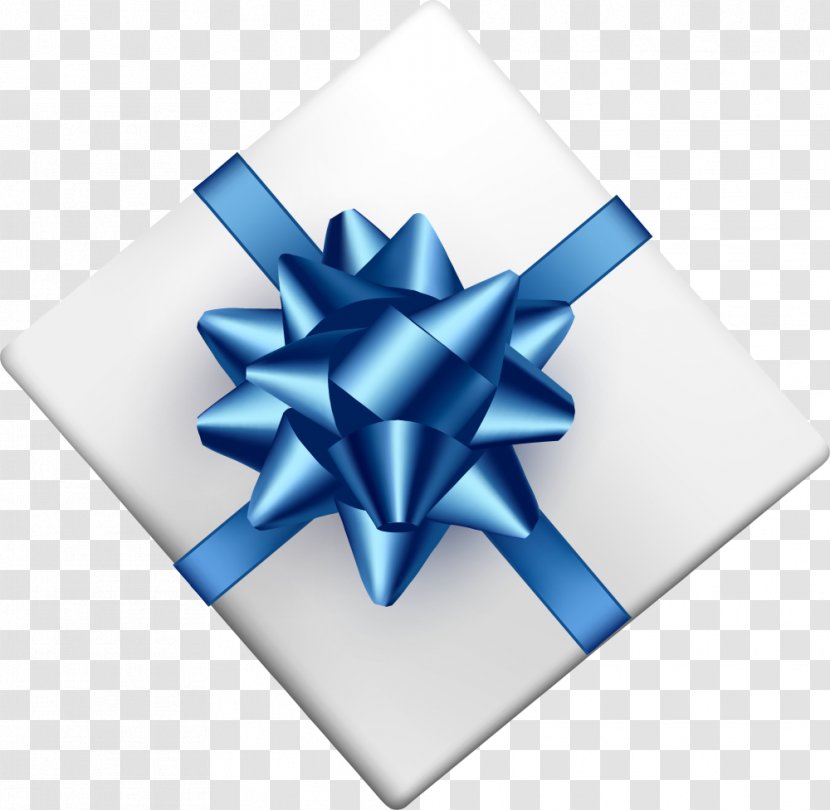 Gift Decorative Box Ribbon - Birthday - Small Fresh White Transparent PNG