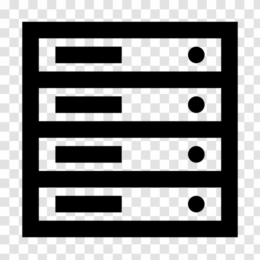 Stack - Number - Black And White Transparent PNG