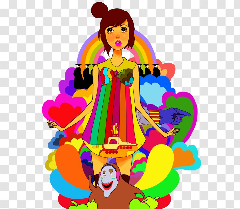 Yellow Submarine The Beatles Drawing Art - Fictional Character Transparent PNG