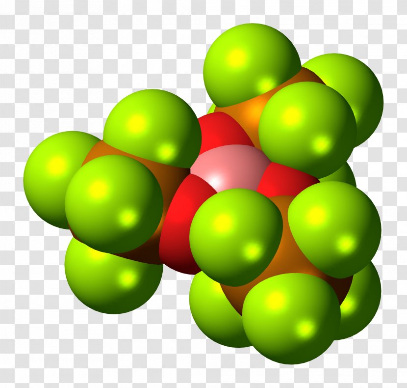 Boron Trifluoride Molecule Chemical Element Molecular Geometry - Ball - Yellow Red Transparent PNG