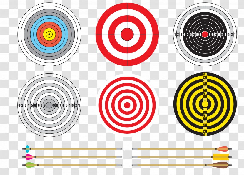 Bow And Arrow Archery - Spiral - Vector Flak Transparent PNG