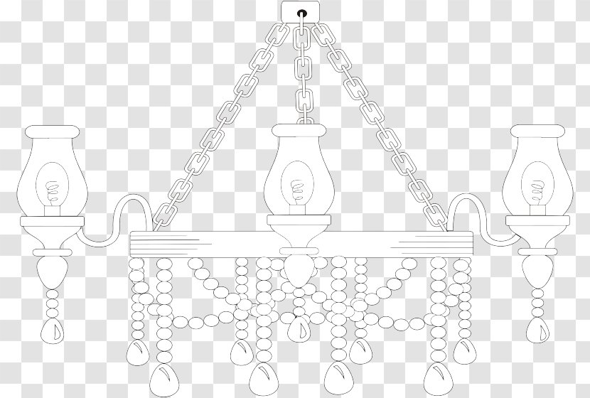 Light Fixture Black And White - Monochrome Photography - Chandelier Transparent PNG