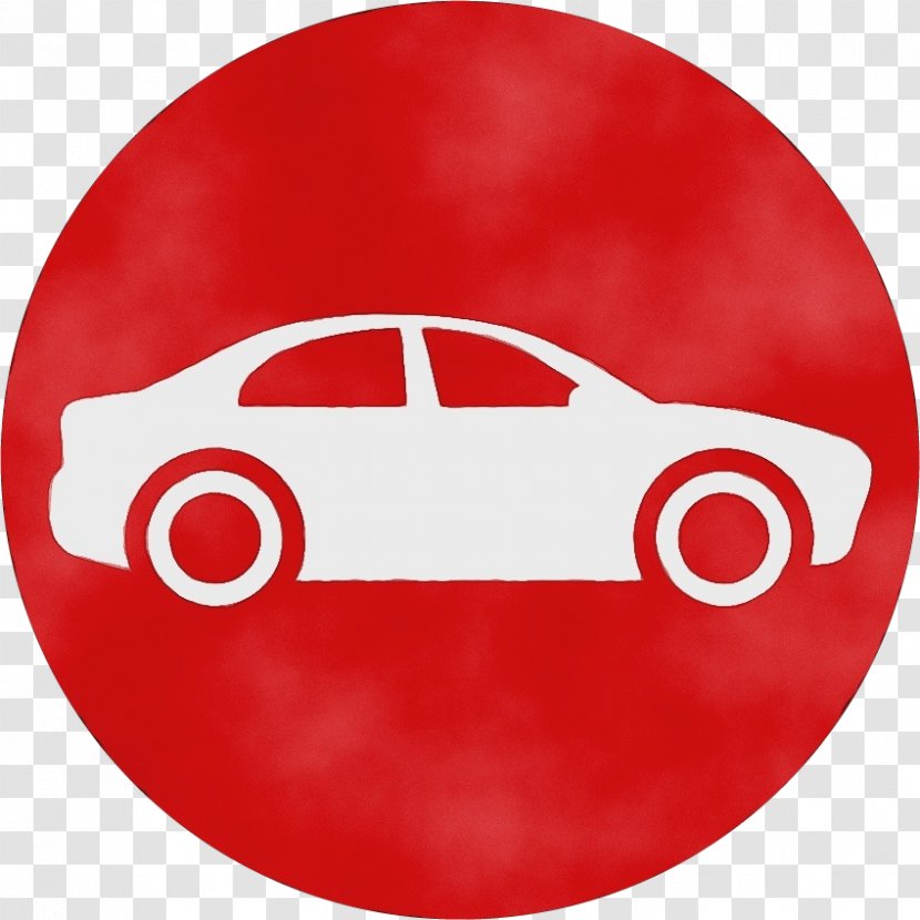 Red Motor Vehicle Plate Circle - Car - Tableware Family Transparent PNG