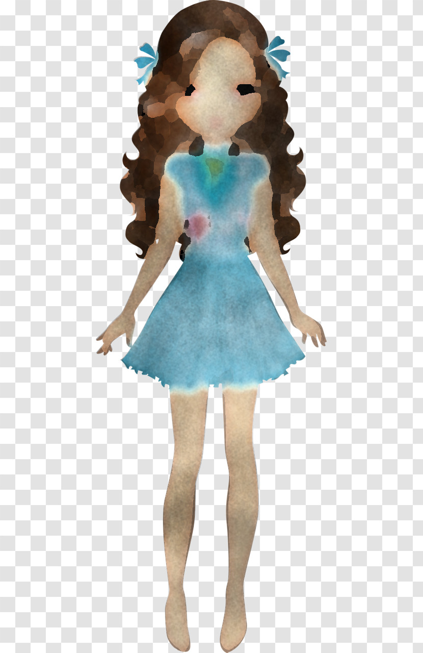 Clothing Dress Costume Turquoise Cocktail Dress Transparent PNG