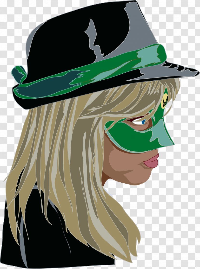 Fedora Cartoon Character Fiction - Green - Hornet Transparent PNG