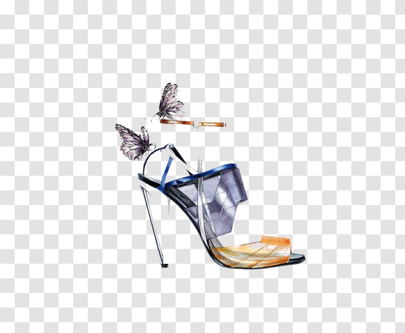 Shoe Drawing Fashion Designer Illustration - Painting - Creative Heels Transparent PNG
