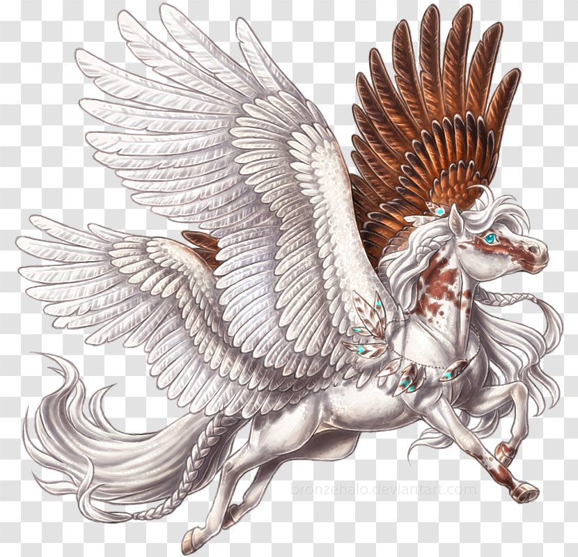 Pegasus Legendary Creature Unicorn - Feather Transparent PNG