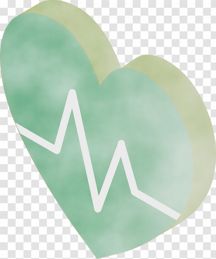 Green Heart M-095 Transparent PNG