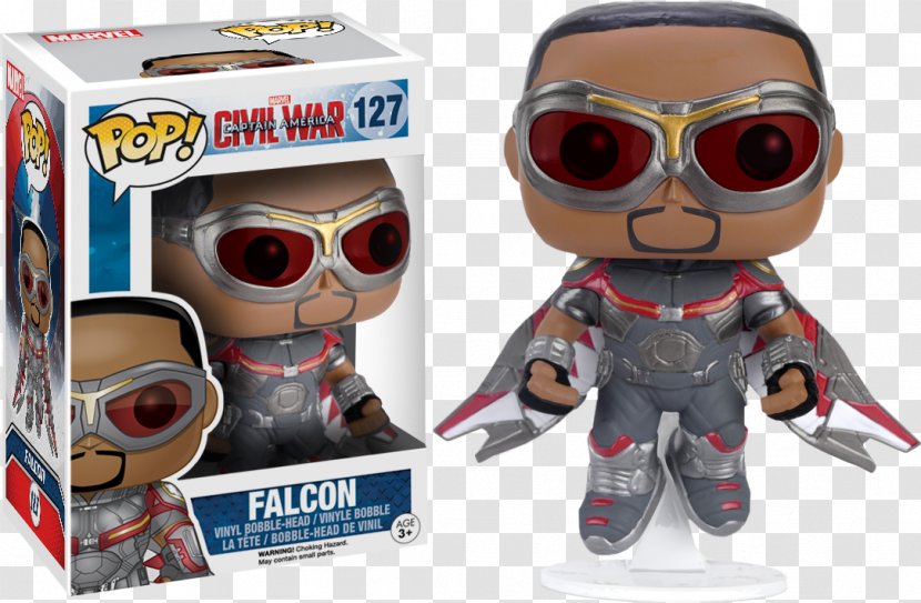 Falcon War Machine Captain America Iron Man Funko - Marvel Comics Transparent PNG