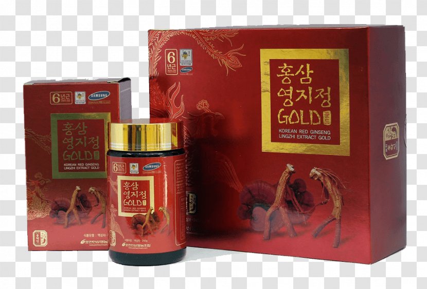 Pocheon Asian Ginseng Lingzhi Mushroom Hongsam Panax Vietnamensis - Red Transparent PNG