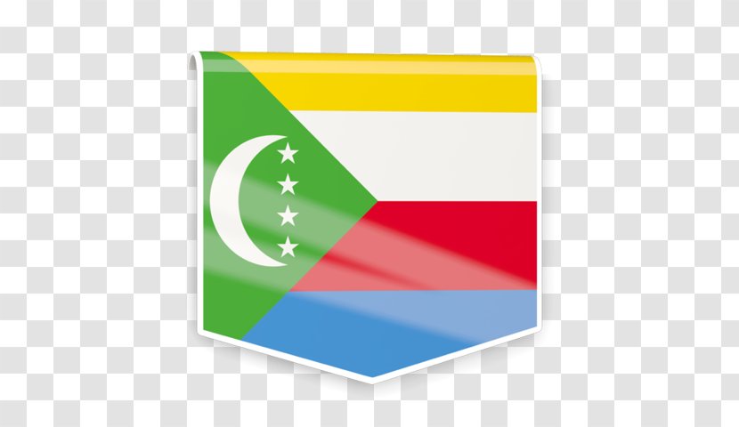 Flag Of The Comoros Cambodia - Rectangle Label Transparent PNG