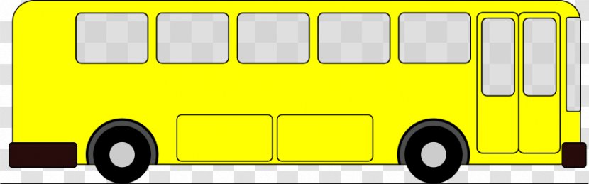 School Bus Car Public Transport - Automotive Design - Vector Transparent PNG