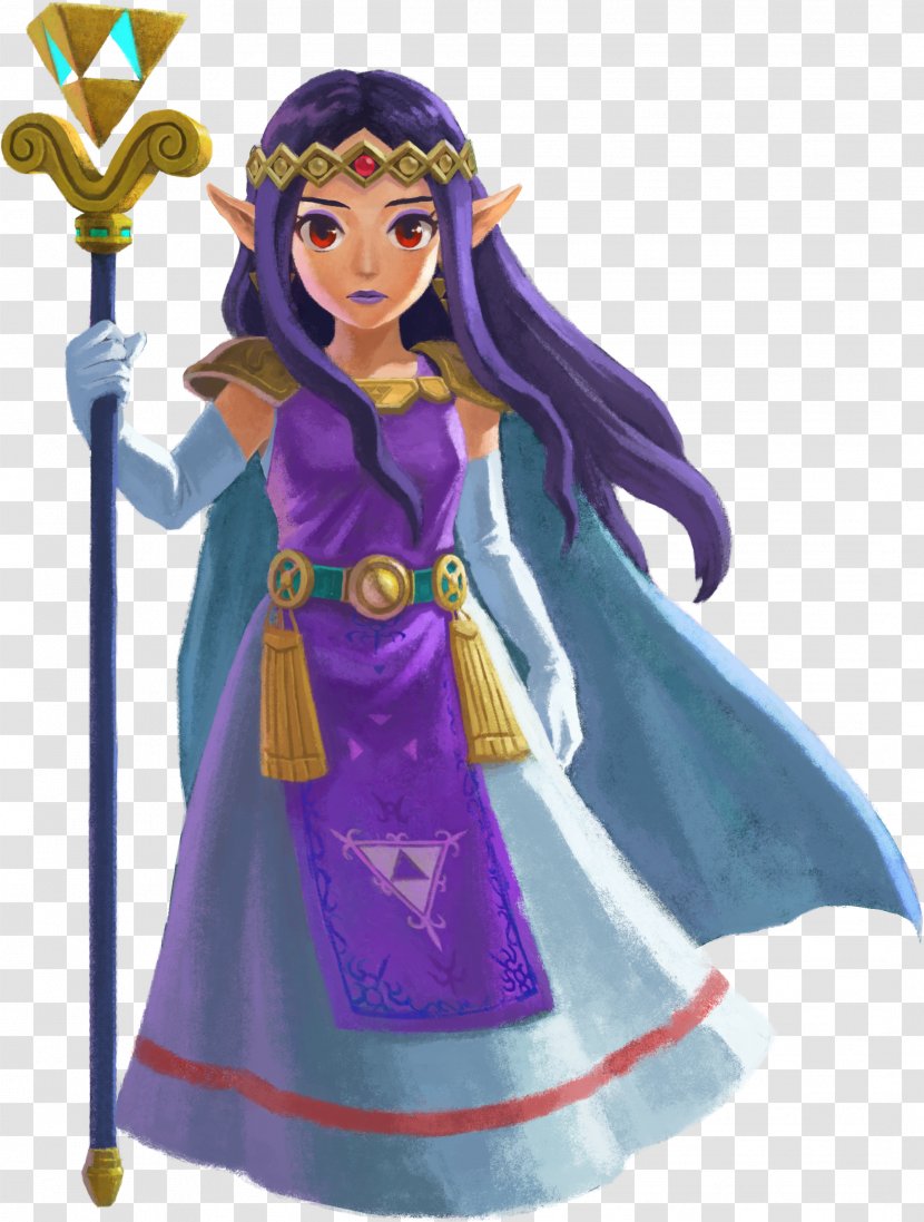 The Legend Of Zelda: A Link Between Worlds To Past Princess Zelda - Action Figure Transparent PNG
