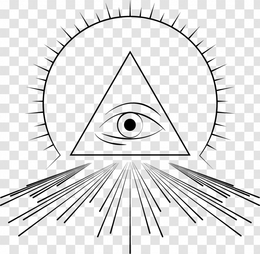 Eye Of Providence Illuminati Freemasonry Clip Art - Mystical Transparent PNG