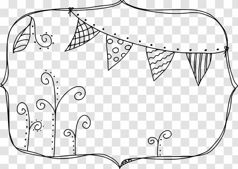 Drawing /m/02csf Line Art Clip - Watercolor - Banner Doodle Transparent PNG