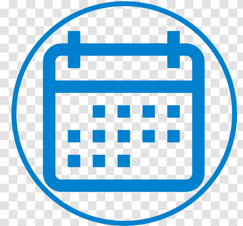 Calendar Date Clip Art - Blue - Lop Transparent PNG