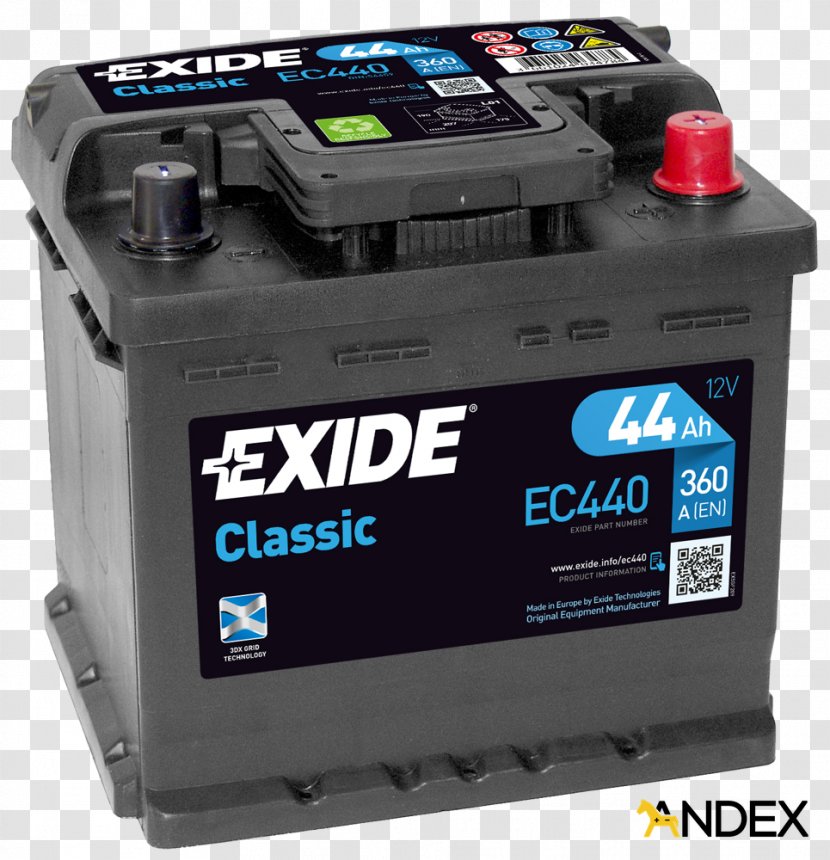 EXIDE Batterie VW,AUSTIN,ZASTAVA EC440 E37101C044,E3710044C0,E37101C044 Akku,Starterbatterie,Akkumulator Automotive Battery Electric Rechargeable - Frame - Old Car Transparent PNG