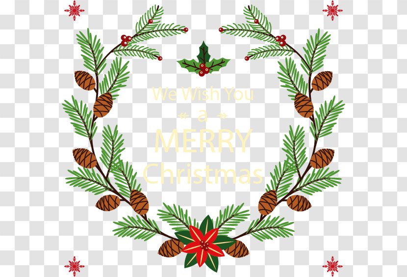 Hand-painted Christmas Wreath - Branch - Ornament Transparent PNG