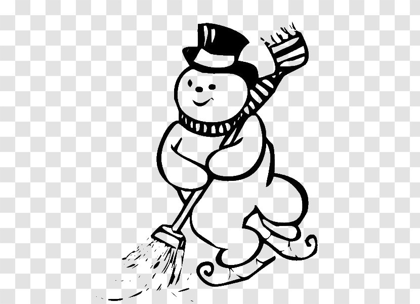 Snowman Cartoon - Arm - Art Thumb Transparent PNG