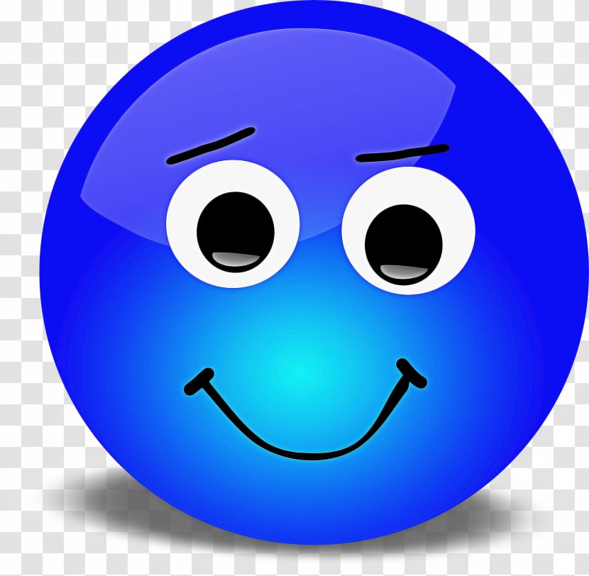 Emoticon Smile - Symbol Electric Blue Transparent PNG