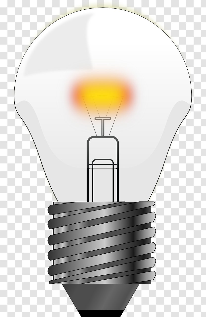 Incandescent Light Bulb Lighting Clip Art - Electric Current Transparent PNG