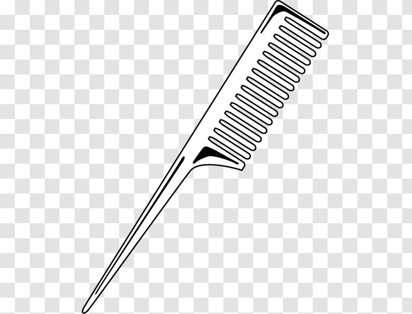 Comb Hairbrush Drawing Clip Art - Makeup Brush Transparent PNG