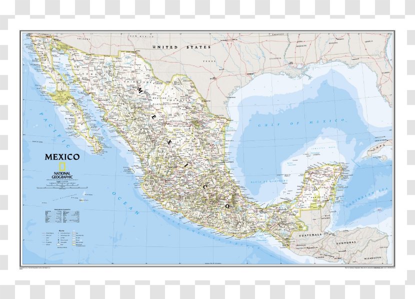 United States World Map National Geographic - Mexican Paper Transparent PNG