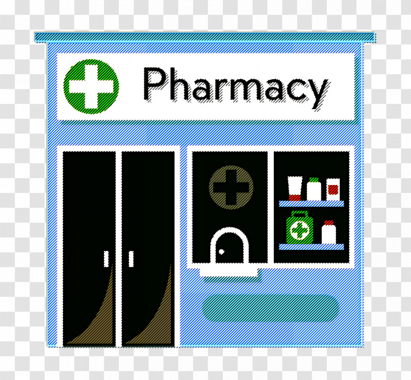 Building Icon Signs Icon Pharmacy Icon Transparent PNG