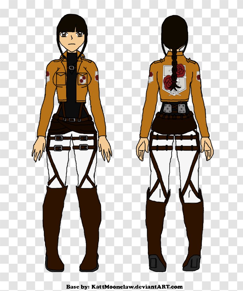Mikasa Ackerman Attack On Titan A.O.T.: Wings Of Freedom Costume Reference - Design - Eren Jaeger Transparent PNG