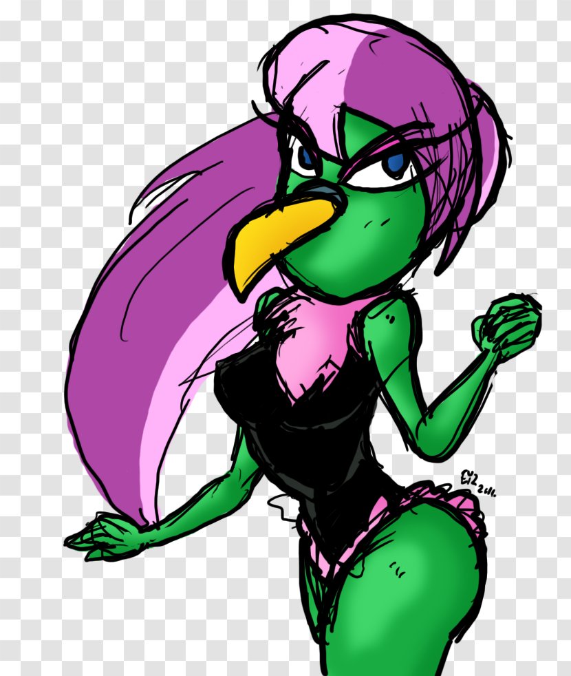 Marvin The Martian Daffy Duck Looney Tunes Bird - Lady Transparent PNG