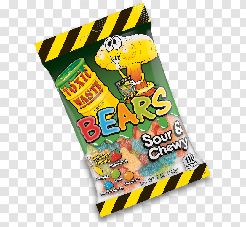 Toxic Waste Gummi Candy Gummy Bear Food - Snack Transparent PNG
