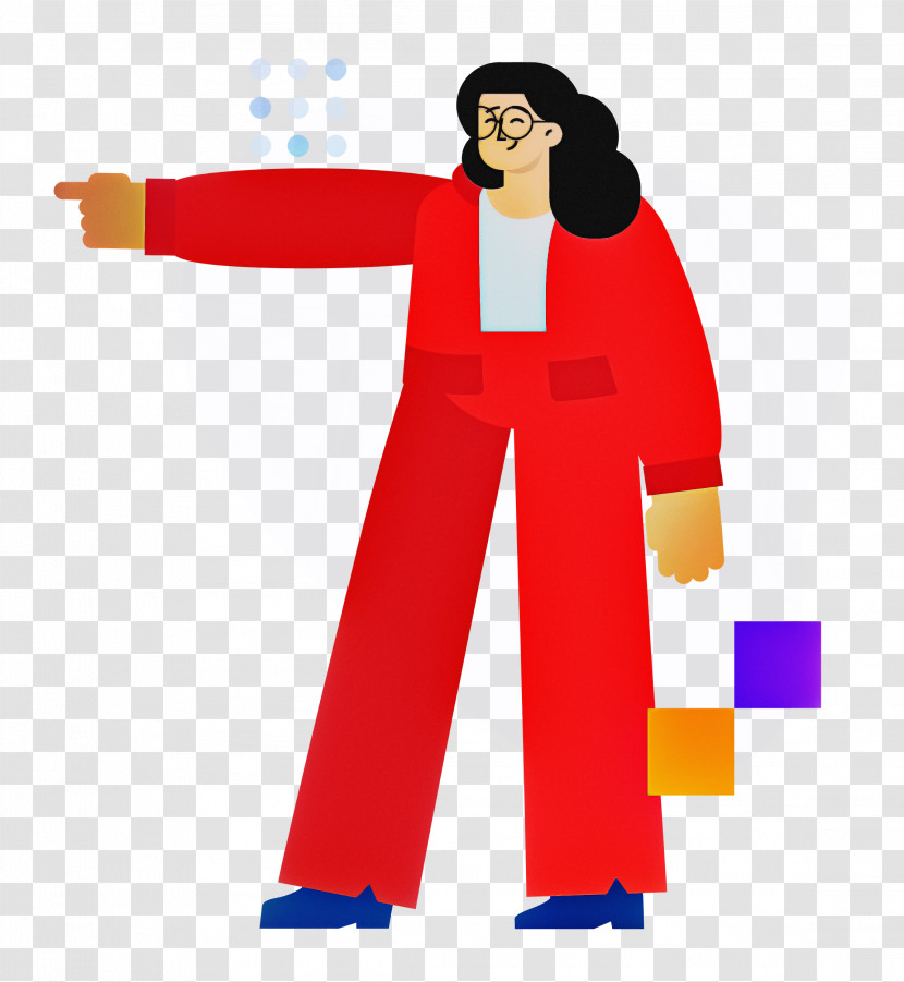 Cartoon Character Outerwear / M Red Transparent PNG