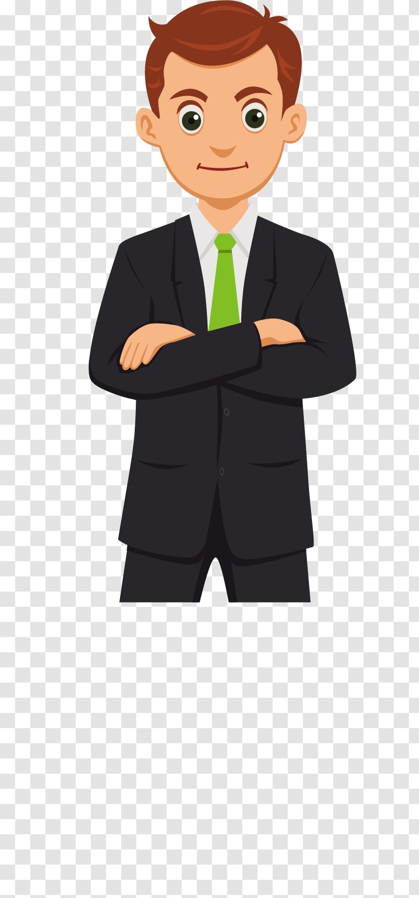 Cartoon Commerce - Shoulder - Vector Business Man Transparent PNG