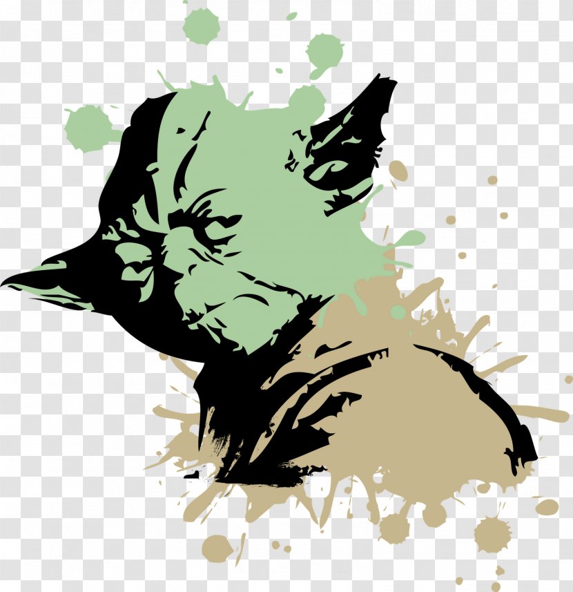 Yoda May The Force Be With You Star Wars Day Boba Fett - Carnivoran - Design Transparent PNG