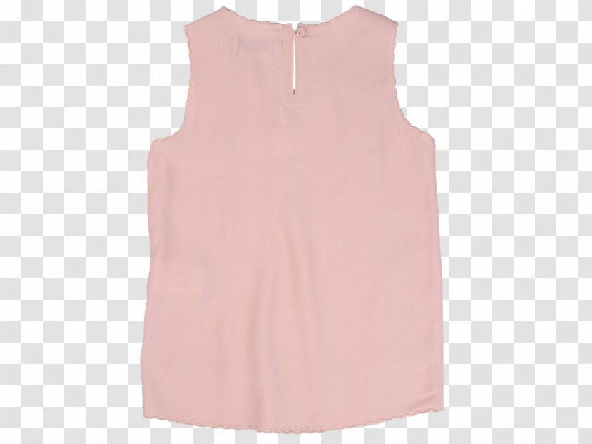 Sleeveless Shirt Blouse Dress Pink M - Peach Transparent PNG