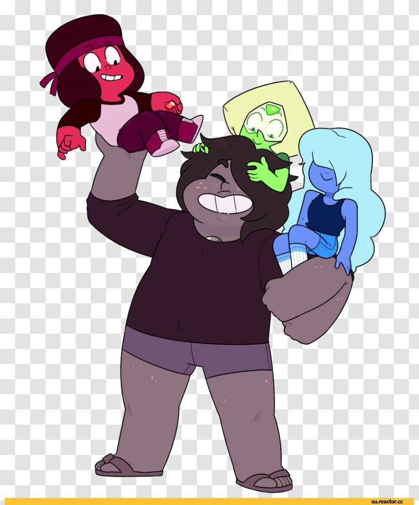 Garnet Pearl Stevonnie Peridot Smoky Quartz - Flower - Steven Universe Fanart Transparent PNG