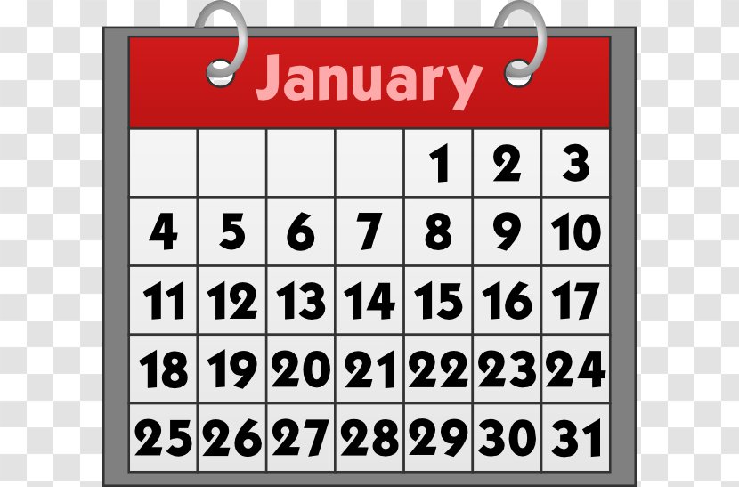 Malayalam Calendar July Clip Art - Material - January 2015 Cliparts Transparent PNG