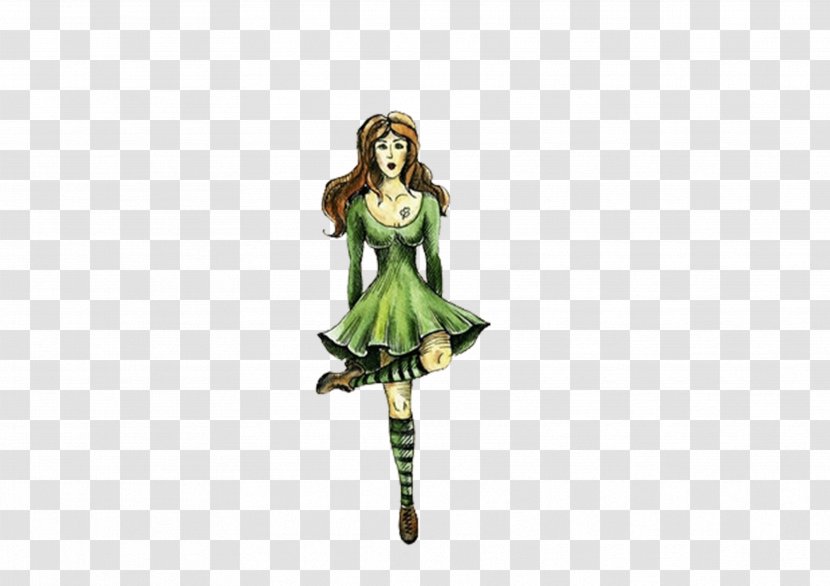 Drawing Illustration - Grass - Hand-painted Doll Transparent PNG