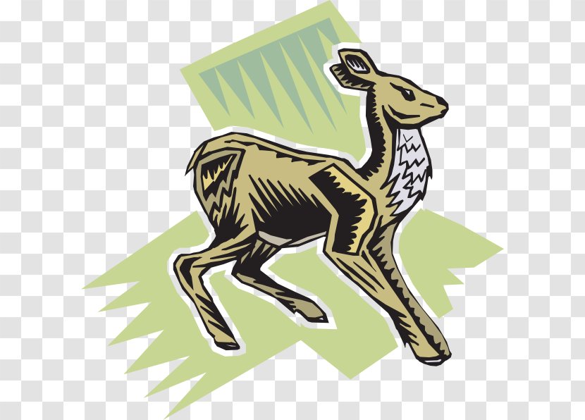 Giraffe Deer Clip Art - Mammal Transparent PNG