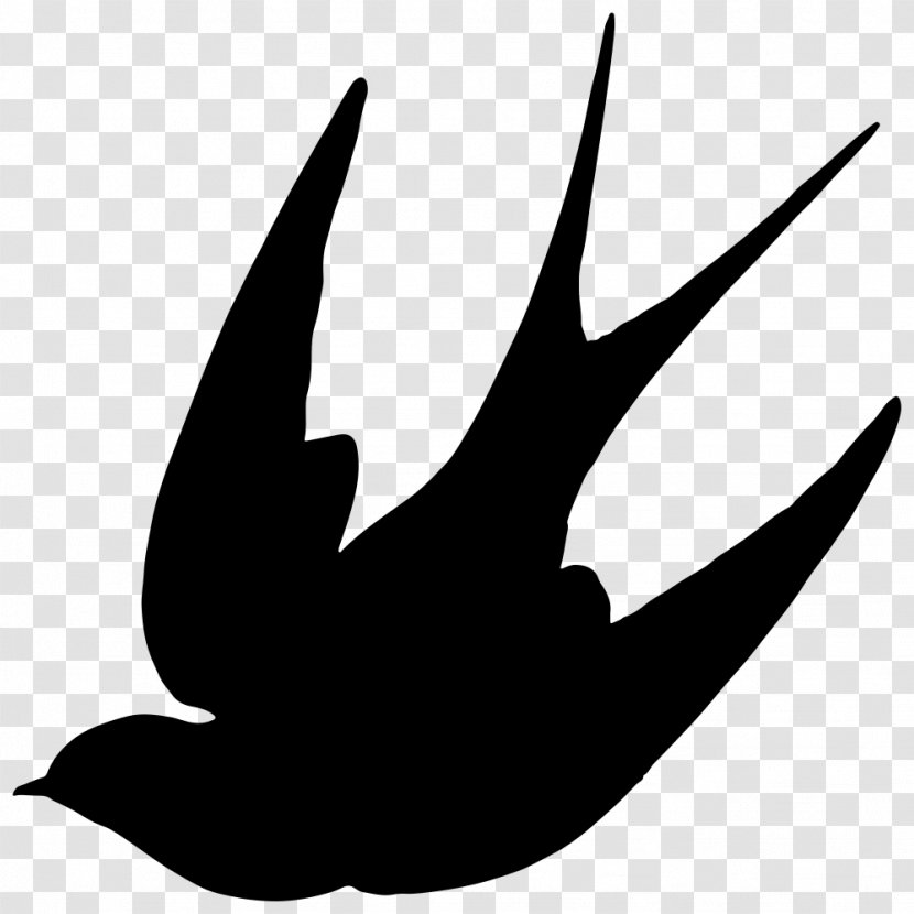 Swallow Bird Silhouette Clip Art - Drawing - Eagle Wings Transparent PNG