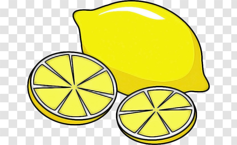 Yellow Clip Art Citrus Line Lemon - Symbol Transparent PNG