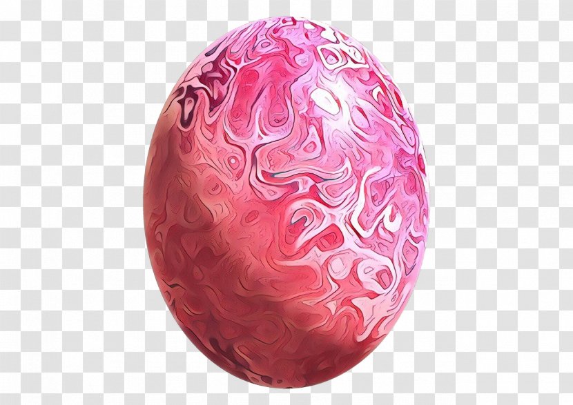 Easter Egg Magenta - Oval Transparent PNG