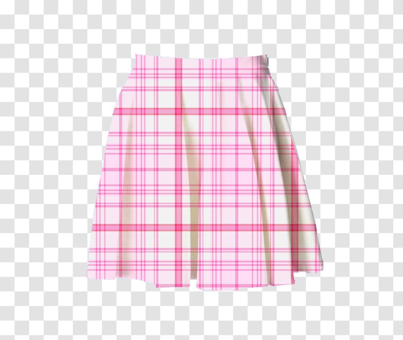 Skirt Tartan Full Plaid Pink M Dress Transparent PNG