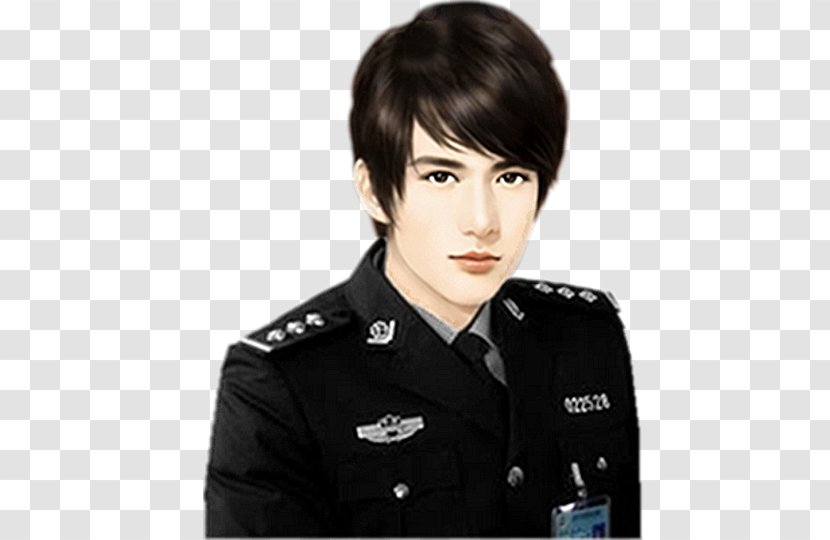 Police Drawing - Flower - Able Men In Uniforms Transparent PNG
