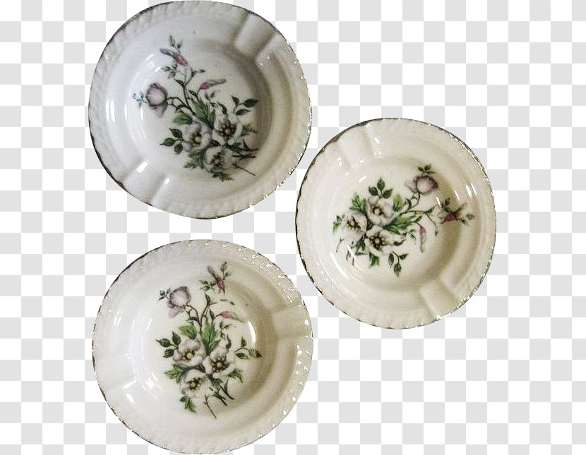 Tableware Platter Plate Saucer Bowl - Hand-painted Flowers Decorated Transparent PNG