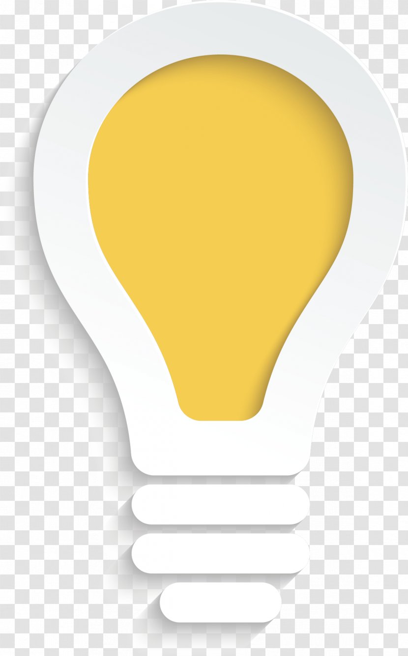 Incandescent Light Bulb Euclidean Vector Lamp - Yellow - Elements Transparent PNG